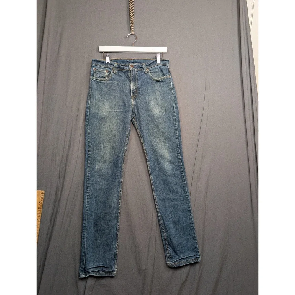 Levi's 511 Slim Fit Jeans Mens 33x32 Blue Denim WaterLess‎ Stretch
